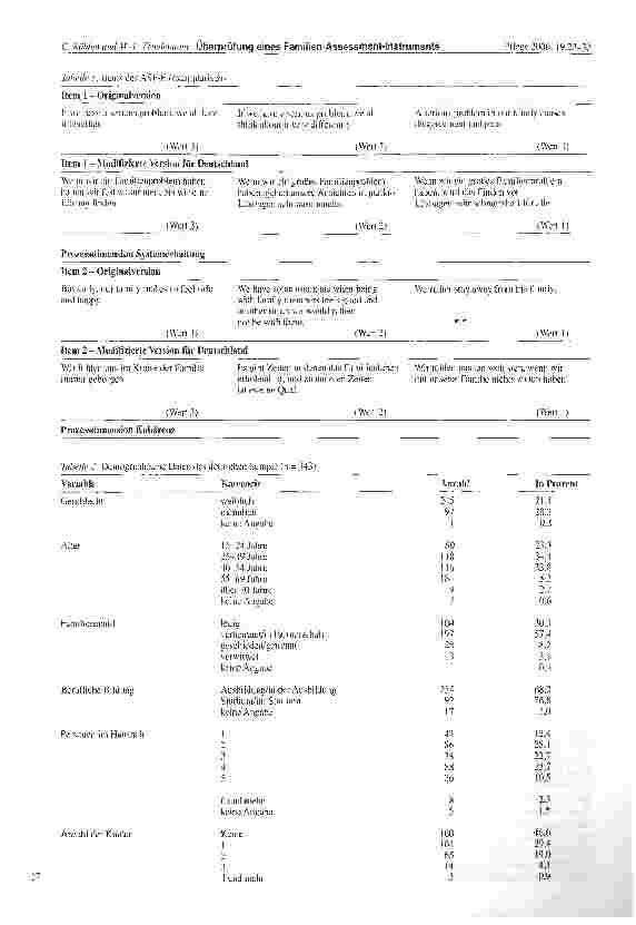 Vorschauseite 5: Überprüfung eines Familien-Assessment-Instruments auf der Grundlage der Theorie des systemischen Gleichgewichts