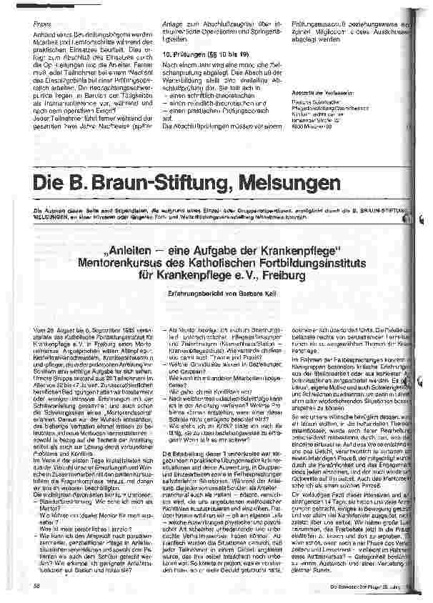 Vorschauseite 3: Weiterbildung für den Operationsdienst