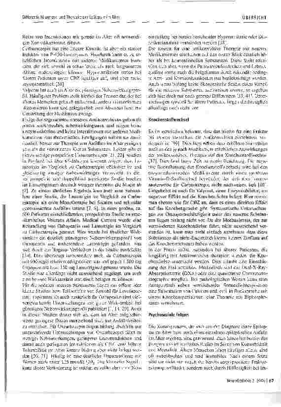 Vorschauseite 5: Differentialdiagnose und Therapie der Epilepsie im Alter