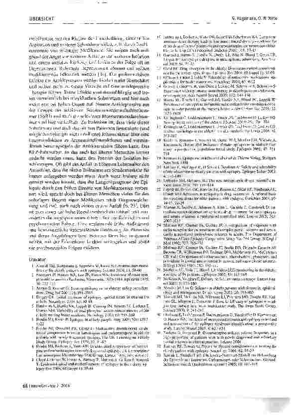Vorschauseite 6: Differentialdiagnose und Therapie der Epilepsie im Alter