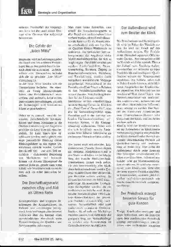 Vorschauseite 5: Die Kliniken haben mehr Macht, als sie ahnen