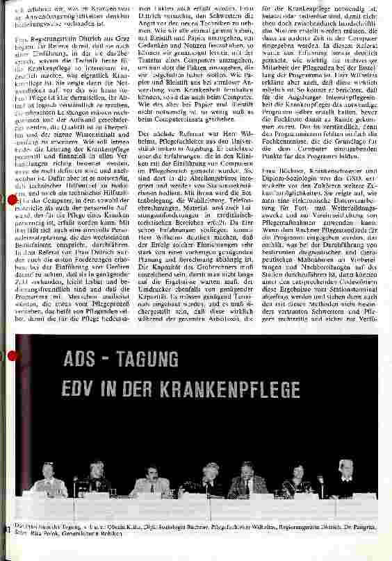 Vorschauseite 2: EDV im der Krankenpflege