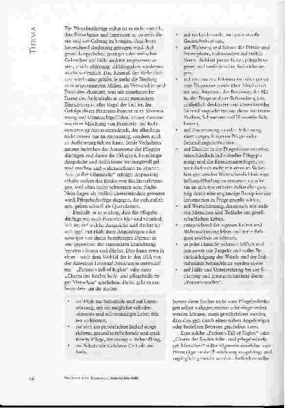 Vorschauseite 4: WO LIEGEN GRAVIERENDE MiSSSTÄNDE IM STATIONÄREN PFLEGEBEREICH? EINE BESTANDSAUFNAHME VON DR. DIETER DEISEROTH