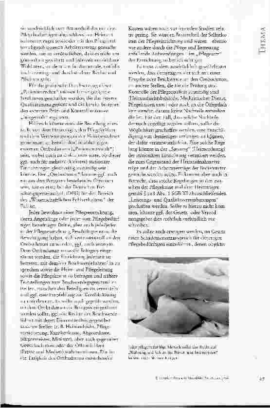 Vorschauseite 5: WO LIEGEN GRAVIERENDE MiSSSTÄNDE IM STATIONÄREN PFLEGEBEREICH? EINE BESTANDSAUFNAHME VON DR. DIETER DEISEROTH