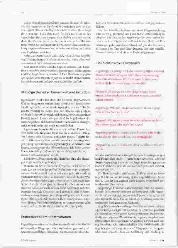 Vorschauseite 2: Kommunikation mit Angehörigen von Menschen mit Demenz (MmD)