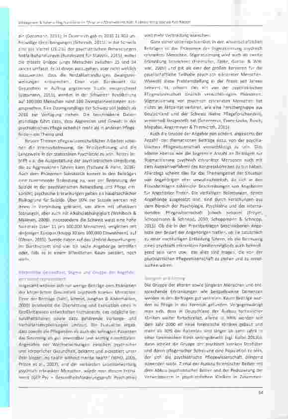 Vorschauseite 6: Psychiatrische Pflege und Pflegewissenschaft: Dreiländerkongresse als Puls-Messer