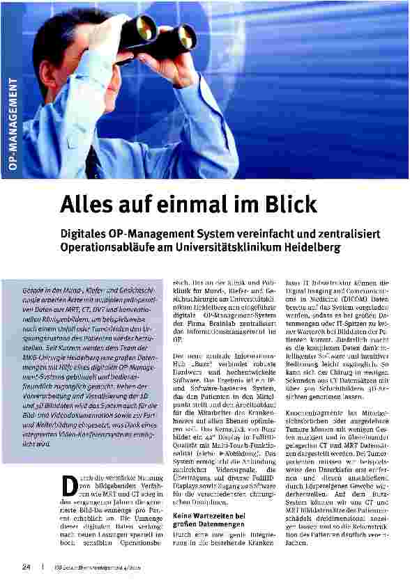 Vorschauseite 1: Alles auf einmal im Blick