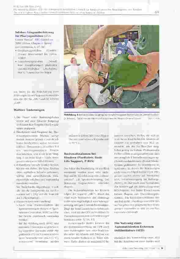 Vorschauseite 4: Die neuen Leitlinien 2015 des European Resuscitation Council zur kardiopulmonalen Reanimation von Kindern