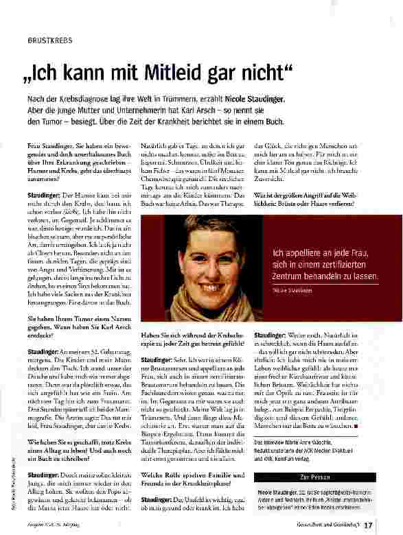 Vorschauseite 1: Ich kann mit Mitleid gar nicht