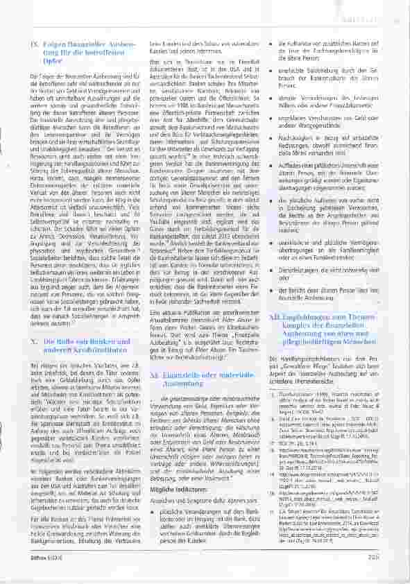 Vorschauseite 5: Finanzieller Missbrauch alter und pflegebedürftiger Menschen Kein Thema Kein Problem? Teil 2