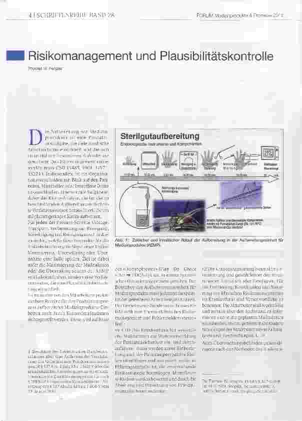 Vorschauseite 1: Risikomanagement und Plausibilitätskontrolle