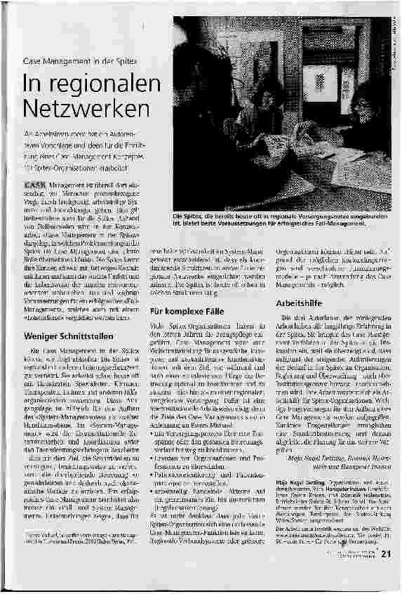 Vorschauseite 1: In regionalen Netzwerken