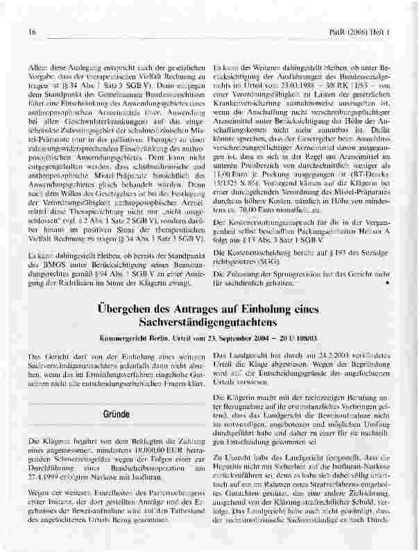 Vorschauseite 4: Erstattung von Arzneimitteln (Misteltherapie)