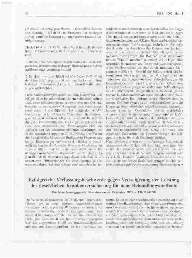 Vorschauseite 3: Rentenversicherung darf Übergewichtige nicht von medizinischer Rehabilitation ausschließen
