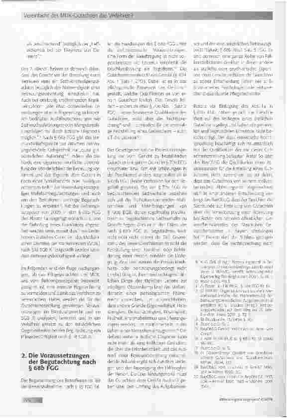 Vorschauseite 2: Vereinfacht das MDK-Gutachten das Verfahren?