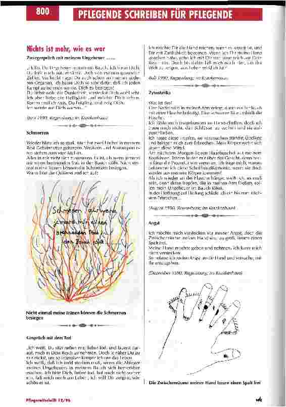 Vorschauseite 2: Es lohnt sich, für ein Stück Leben zu Kämpfen Durchleben einer Krebserkrankung