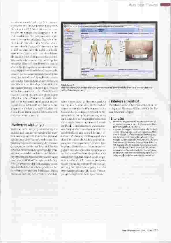 Vorschauseite 3: Interdisziplinäre Wundversorgung via Tablet und App