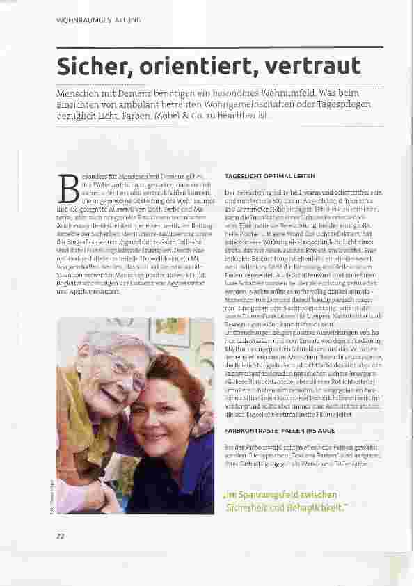 Vorschauseite 1: Sicher, orientiert, vertraut