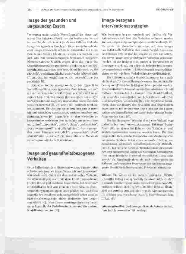 Vorschauseite 2: Image des gesunden und ungesunden Essers im Jugendalter