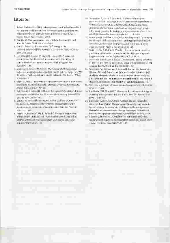 Vorschauseite 3: Image des gesunden und ungesunden Essers im Jugendalter