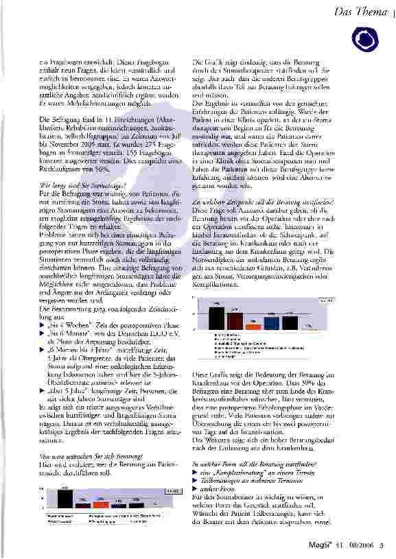 Vorschauseite 3: Stoma-Beratung — Baustein erfolgreicher Rehabilitation