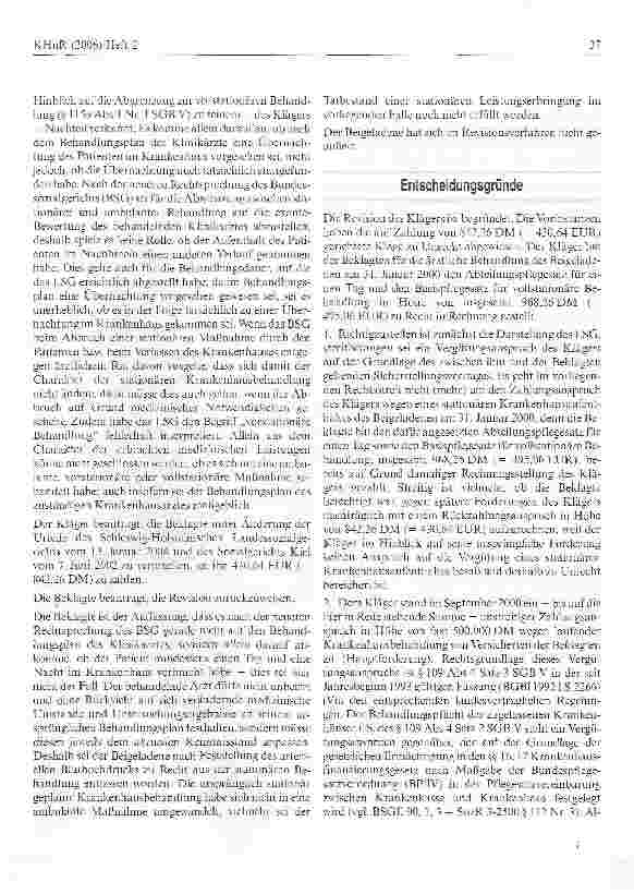 Vorschauseite 2: Vorliegen einer vollstationären Krankenhausbehandlung bei vorzeitigem Abbruch aus medizinischen Gründen