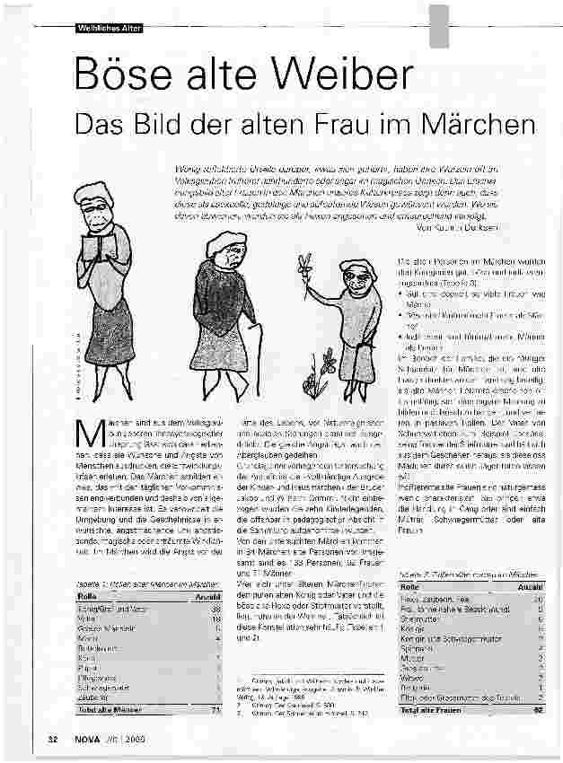 Vorschauseite 1: Böse alte WeiberDas Bild der alten Frau im Märchen