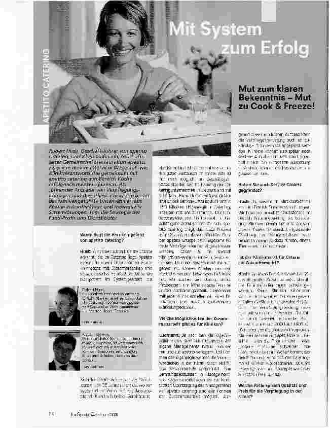 Vorschauseite 1: Mit System zum ErfolgMut zum klaren Bekenntnis - Mut zu Cook & Freeze!