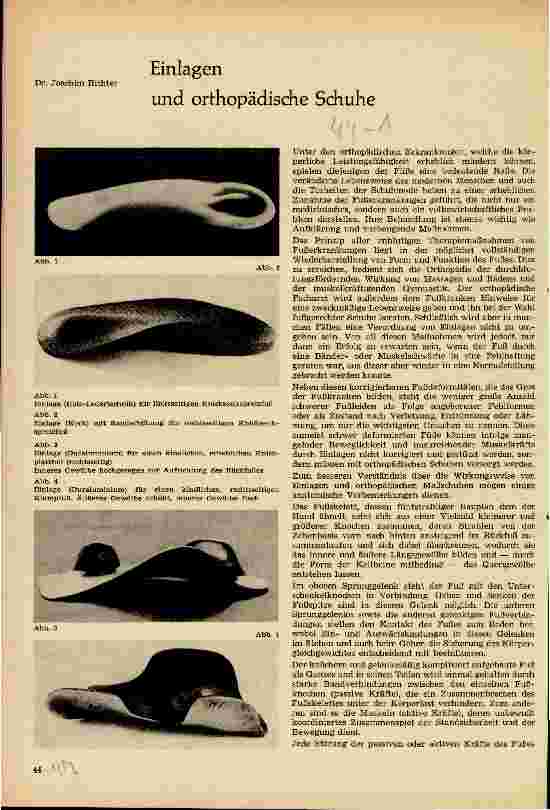 Vorschauseite 1: Einlagen und orthopädische Schuhe