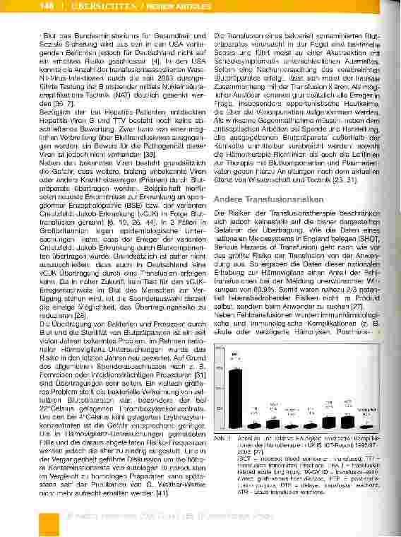 Vorschauseite 4: Risiken und Alternativen der Transfusion