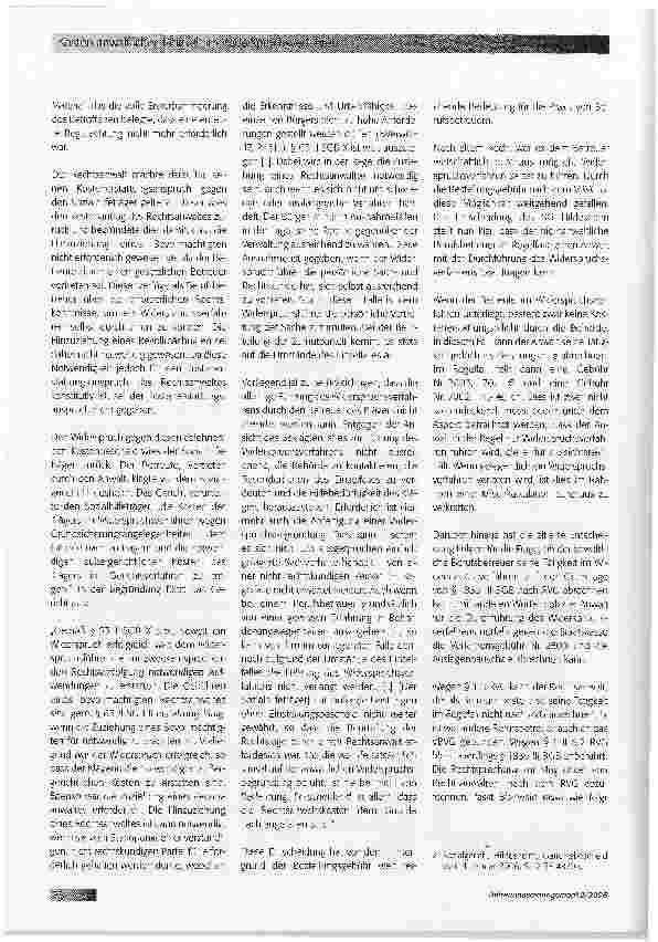 Vorschauseite 2: Kosten anwaltlicher Tätigkeit im Widerspruchsverfahren
