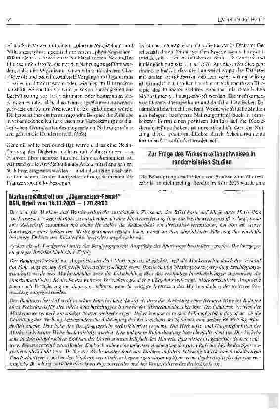 Vorschauseite 2: Toxikologische Bedenken als Scheinargument in der Diskussion des Potenzials von Zimt bei Diabetes mellitus