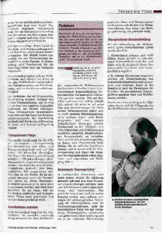 Vorschauseite 2: Erspüren, was wohl tut Psychtonik - ein atemund bewegungstherapeutisches Verfahren