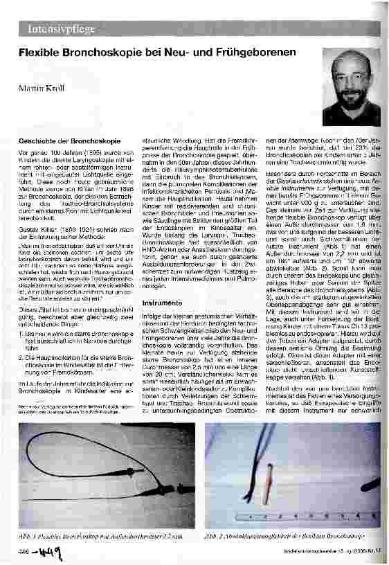 Vorschauseite 1: Flexible Bronchoskopie bei Neuund Frühgeborenen