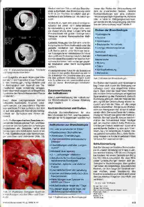 Vorschauseite 4: Flexible Bronchoskopie bei Neuund Frühgeborenen