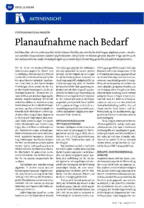 Vorschauseite 1: Planaufnahme nach Bedarf
