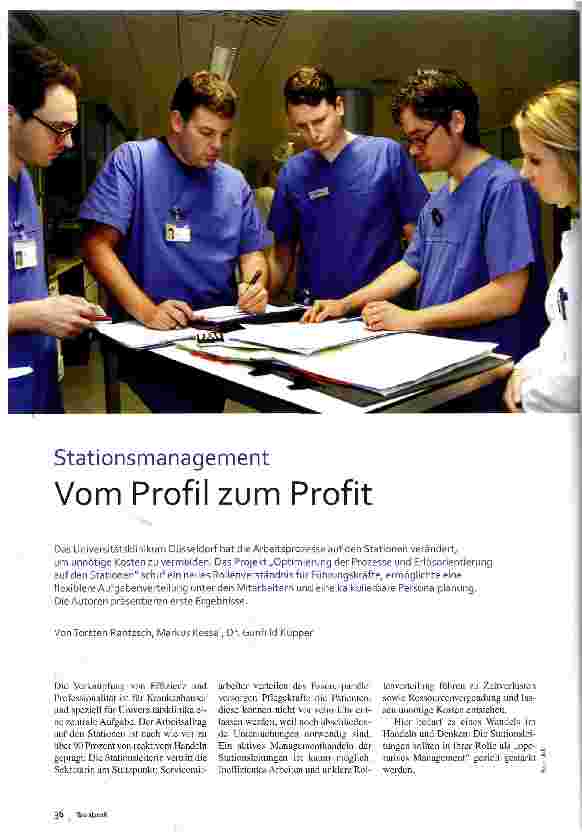 Vorschauseite 1: Vom Profil zum Profit