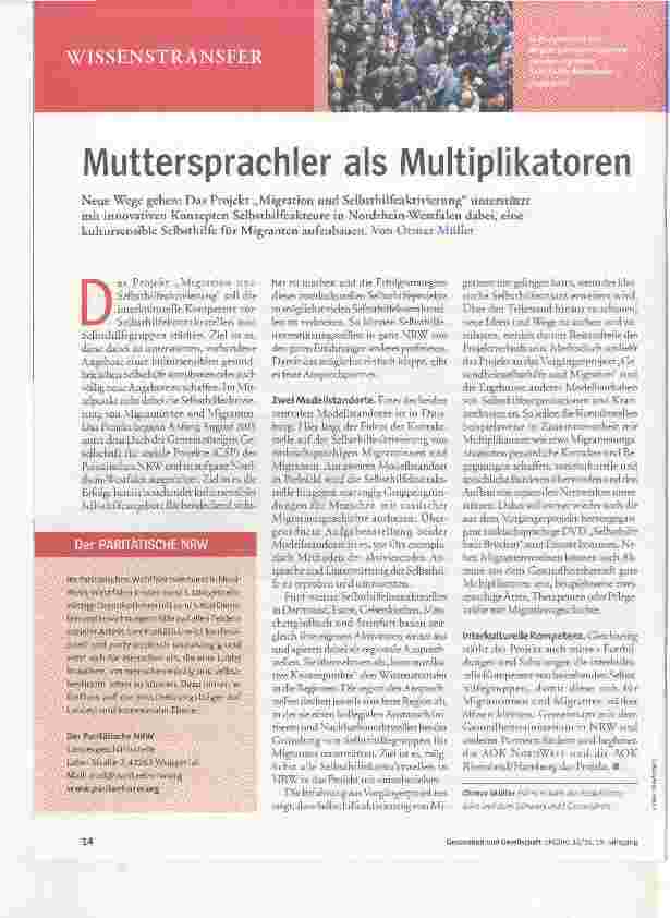Vorschauseite 1: Muttersprachler als Multiplikatoren