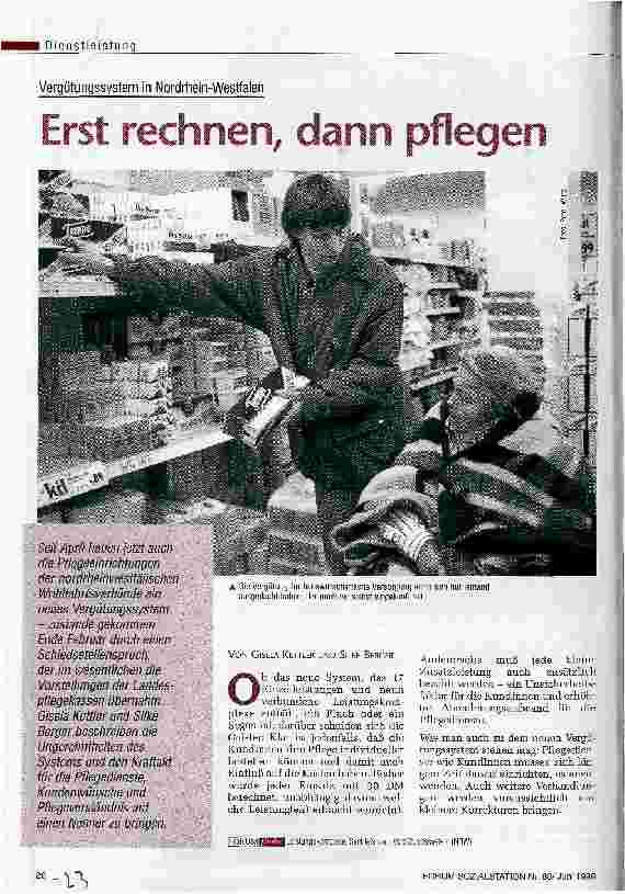 Vorschauseite 1: Erst rechnen, dann pflegen