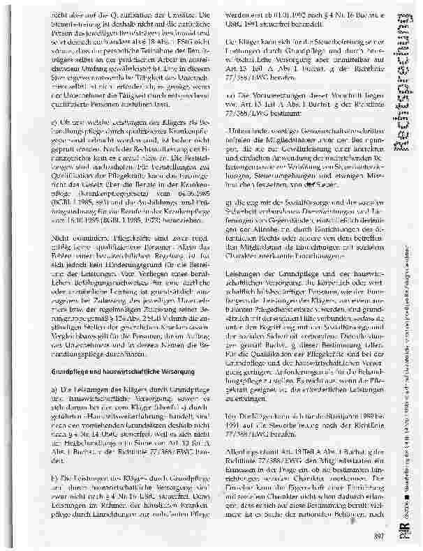 Vorschauseite 3: Steuerbefreiung des § 4 Nr. 14 Satz 1 UStG ist nicht auf die natürliche Person des jeweiligen Berufsträgers beschränkt