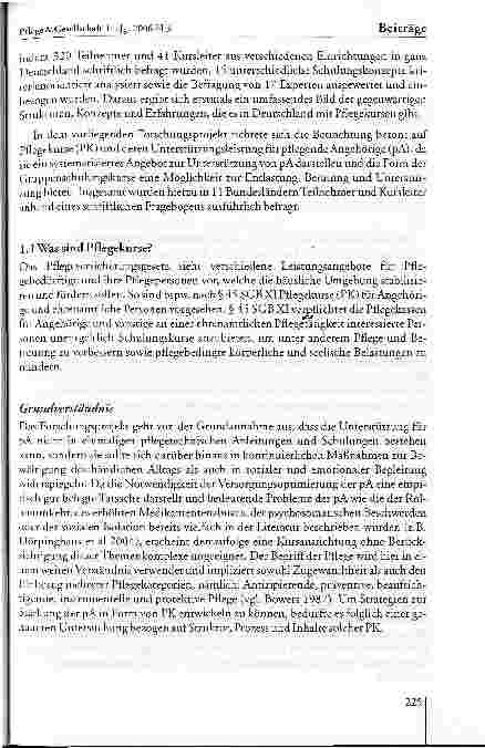 Vorschauseite 3: Evaluation von Pflegekursen: Stärken und Herausforderungen