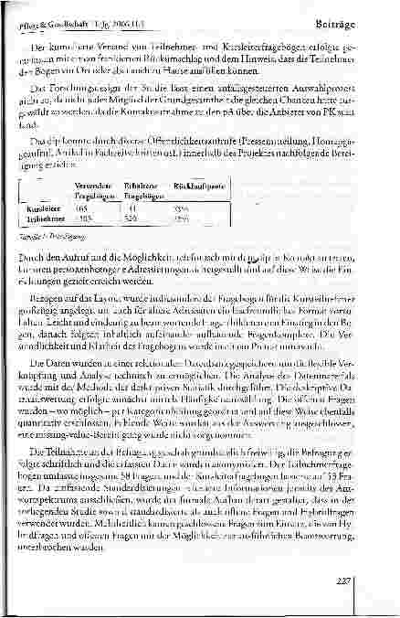 Vorschauseite 5: Evaluation von Pflegekursen: Stärken und Herausforderungen