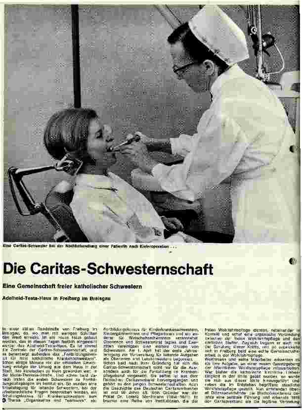 Vorschauseite 1: Die Caritas-Schwesternschaft Eine Gemeinschaft freier katholischer Schwestern /// Adelheid-Testa-Haus in Freiburg