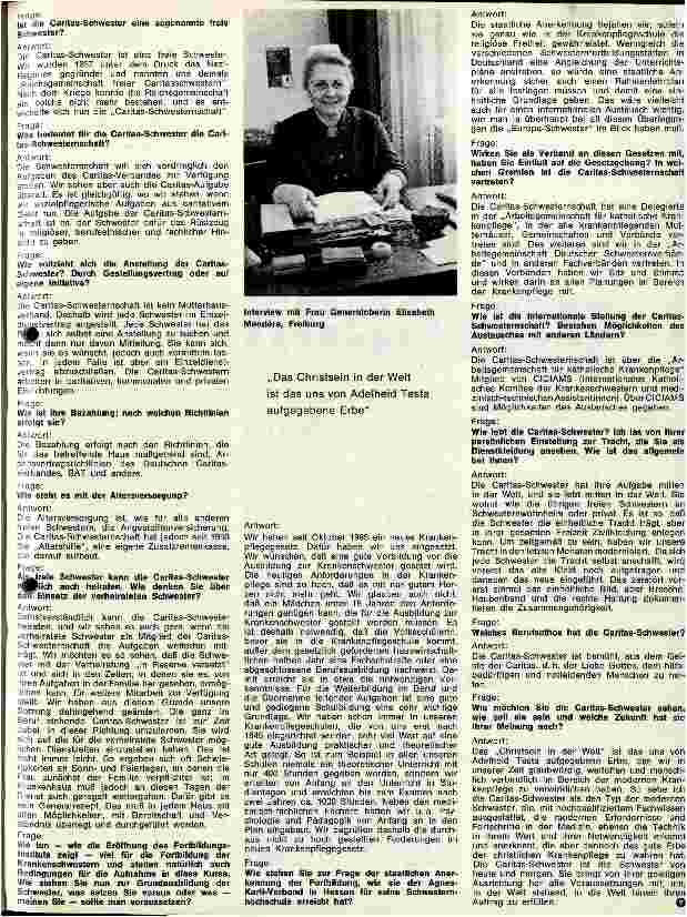 Vorschauseite 6: Die Caritas-Schwesternschaft Eine Gemeinschaft freier katholischer Schwestern /// Adelheid-Testa-Haus in Freiburg