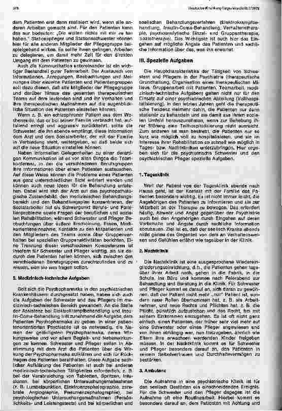 Vorschauseite 4: Vom Selbstverständnis der psychiatrischen Krankenschwester und des psychiatrischen Krankenpflegers