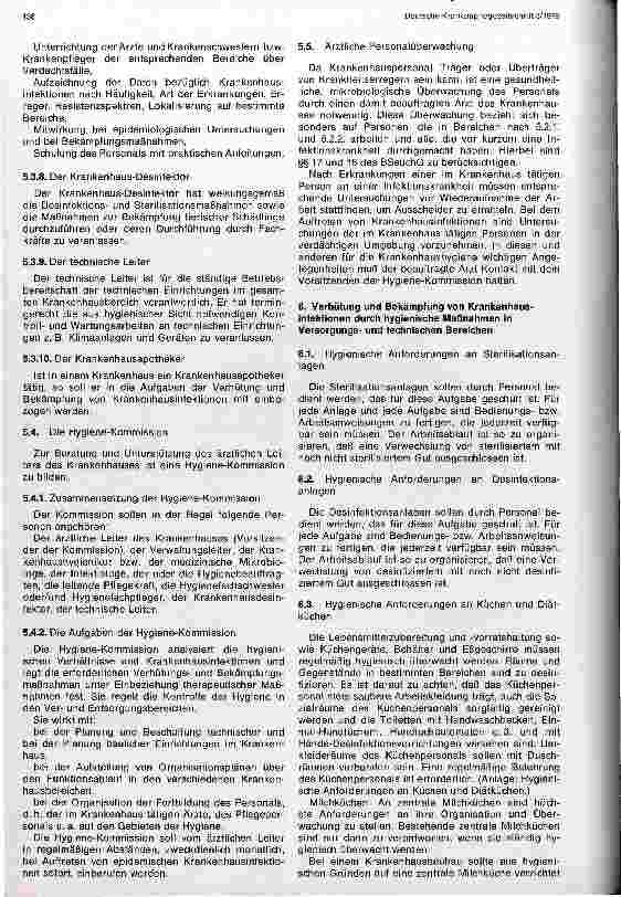 Vorschauseite 5: Richtlinien für die Erkennung, Verhütung und Bekämpfung von Krankenhausinfektionen