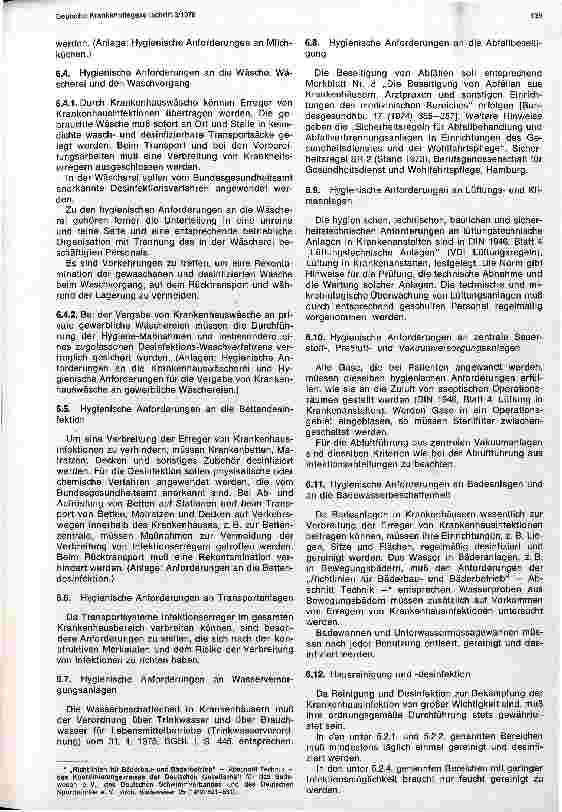 Vorschauseite 6: Richtlinien für die Erkennung, Verhütung und Bekämpfung von Krankenhausinfektionen