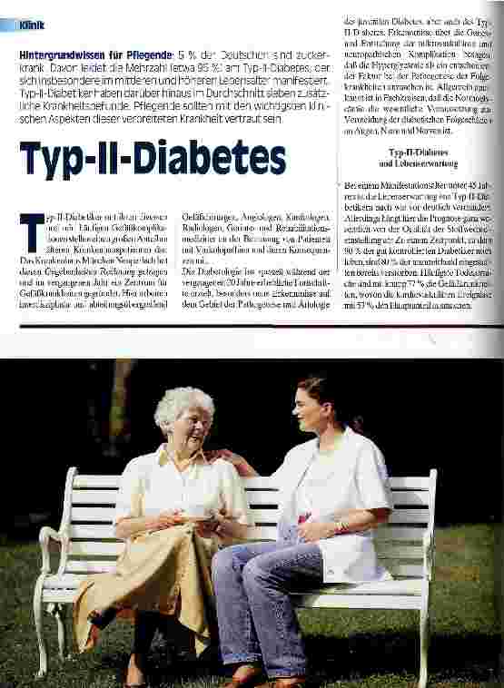 Vorschauseite 1: Typ-II-Diabetes Hintergrundwissen für Pflegende