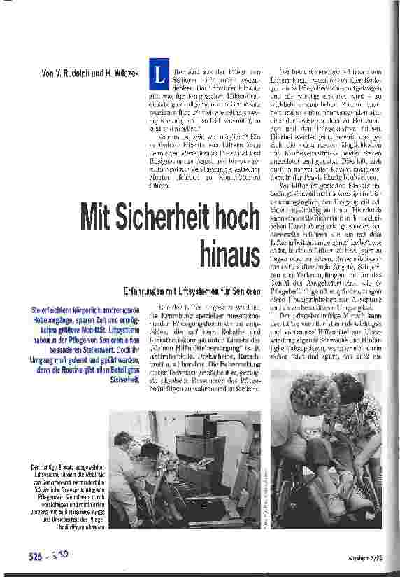 Vorschauseite 1: Mit Sicherheit hoch hinaus