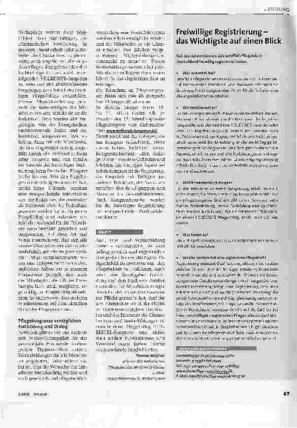 Vorschauseite 2: Fortund Weiterbildung-Pflicht und Chance